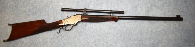 J. Stevens Rifle with William Malcolm 0 Scope
