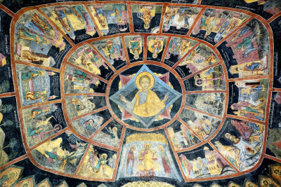ceiling, Sinaia Monastery