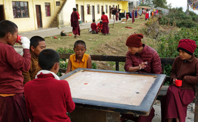 monks at play