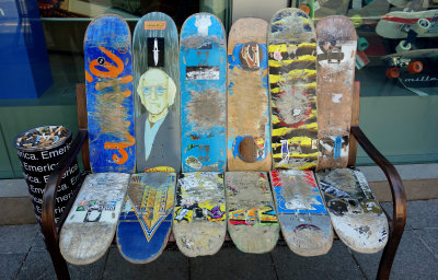 Larry David skateboard