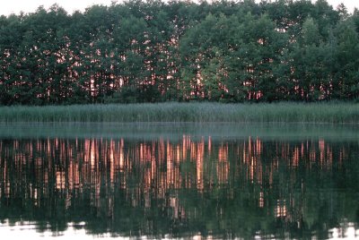 sunset at Dowcien, Poland