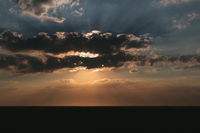 sunset at Spurn National Nature Reserve