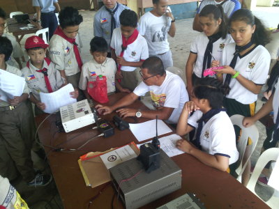 DU4DF to BSP/ROVER SCOUT on how to modulate in HF radio
