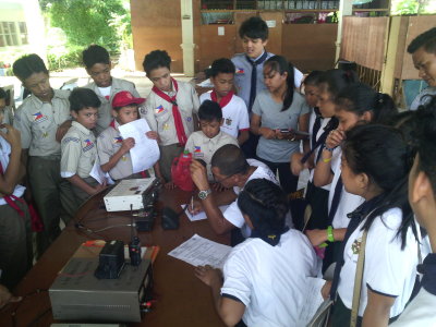 DU4DF to BSP/ROVER SCOUT on how to modulate in HF radio