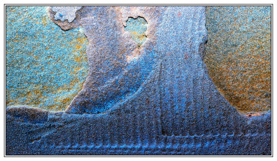 Sandstone - colors, shapes and structures.
