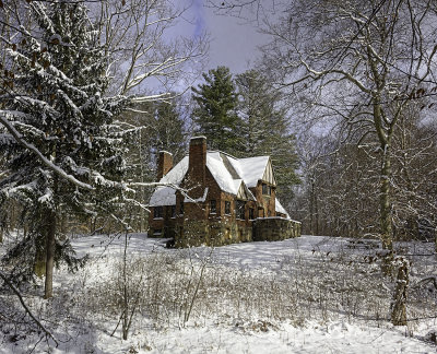 North House in Snow