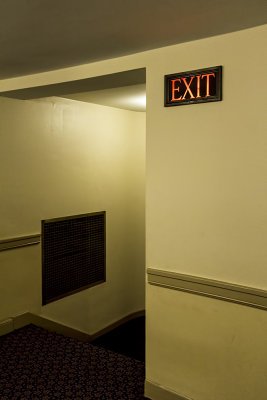 Exit Sign and Vent, Severance Hall Top Hallway