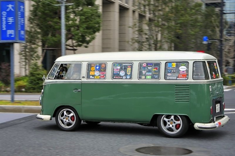 A VW Breadloaf in Tokyo