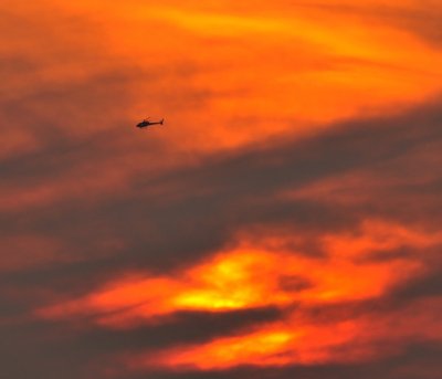 Helicopter To The Sunset