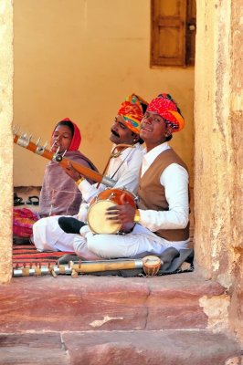 Rajput Musiciens in the Fortress