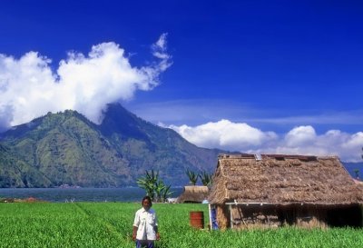 Farmer On The Big Vulcano Lake 