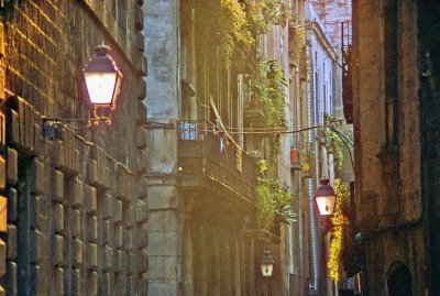 Those Amazing Medieval Streets At Sunset 