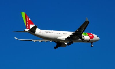 TAP A330-200, CS-TOE Landing On A Blue Sky