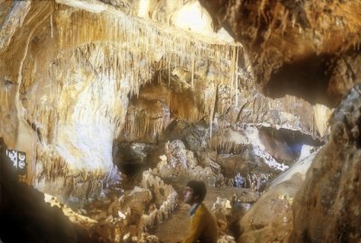Great Gallery During Filming M. Velhos Cave