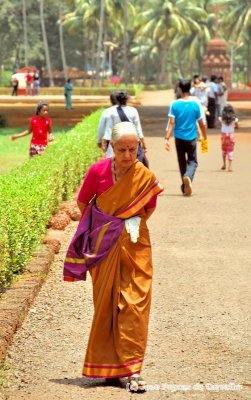 Old, Pious, Goan Lady
