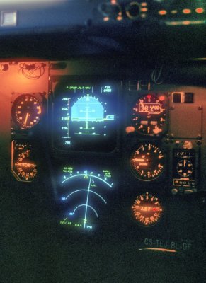 TAP A310, CS-TEJ, PFD At Night 