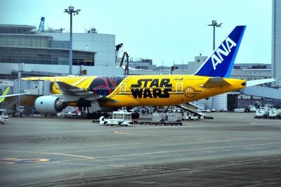 ANA B-777 300ER, JA734A, Star Wars