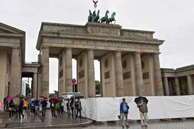 Brandenburger Tor on a rainy day