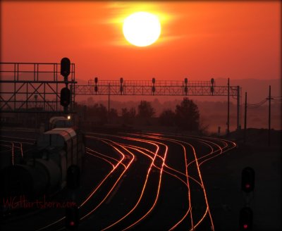 Tracks at Sunset