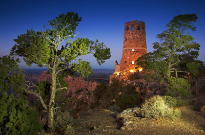 Desert Watchtower Twilight