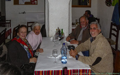 2017 - Florence, Marilyn, Ken & John at the Madeirense Restaurant in Faro, Algarve - Portugal