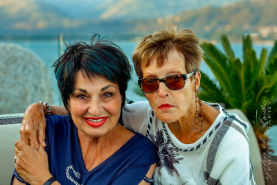 2018 - Louise & Bonnie, Sky Bar at La Palma Hotel - Lake Maggiore - Stresa, Verbano Cusio Ossola - Italy