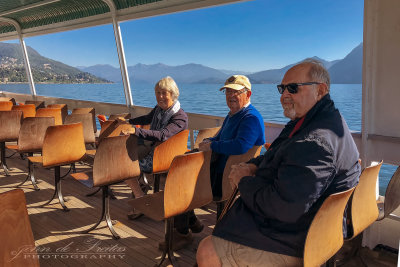 2018 - Ken with Jennifer & Edward Early on Lake Maggiore - Stresa, Verbano Cusio Ossola - Italy