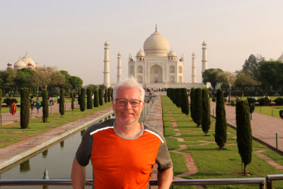Taj Mahal et moi en auto-portrait....