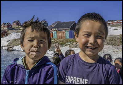 arctic village Norway children greeted us.jpg