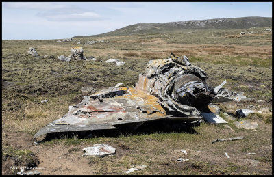 wreckage of Argentinian fighter jet.jpg