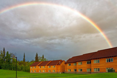 Rainbow over Talkeetna Alaskan Lodge