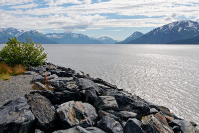 Looking across Turnagain Arm, from the Seward Highway