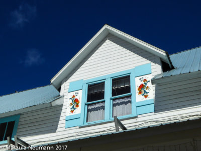 Norwegian tole painting on shutters