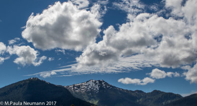 mountains and clouds