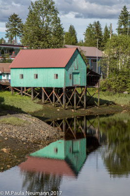 Fishing shack on Petersburg harbor