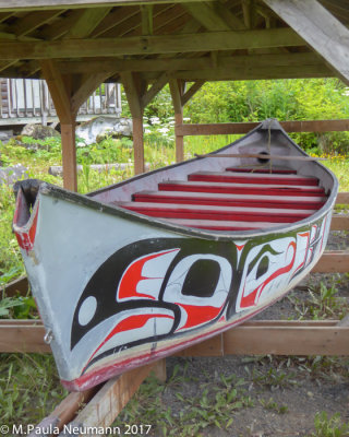 decorated canoe