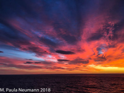 Sunrise on Strait of Magellan