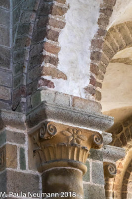 Inside abbey at Mont St. Michel