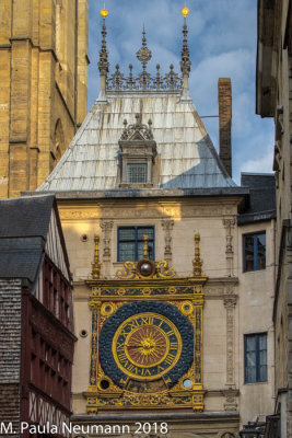 Clock tower in Rouen