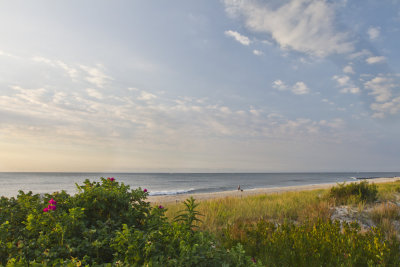 4.  An early morning beach scene.