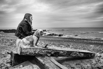 One Girl And Her Dog