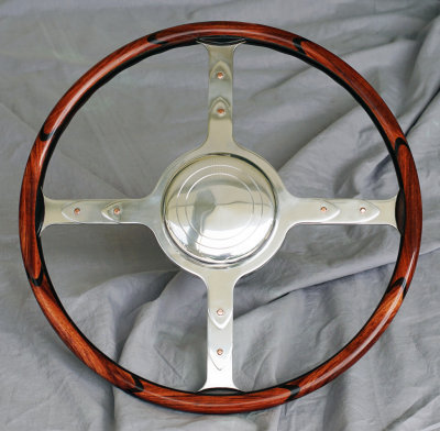 Custom Bespoke Wood Steering Wheel for Delahaye