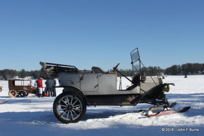 1912 Ford Model T Touring with skis