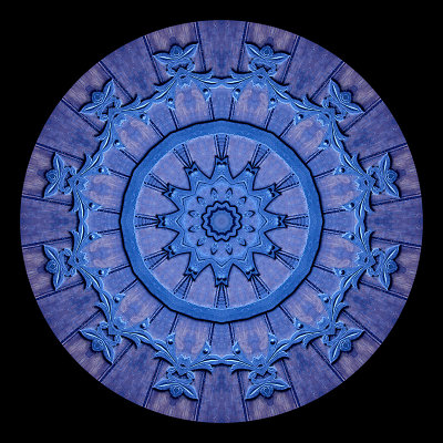 Kaleidoscope created with a door seen in Southern France September 2017