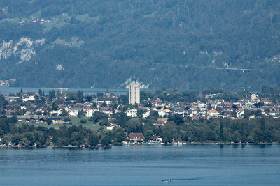 A view towards the town of Interlaken