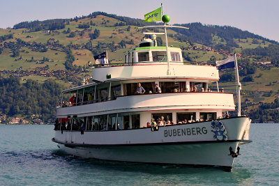 The passenger boat that will take me to Interlaken
