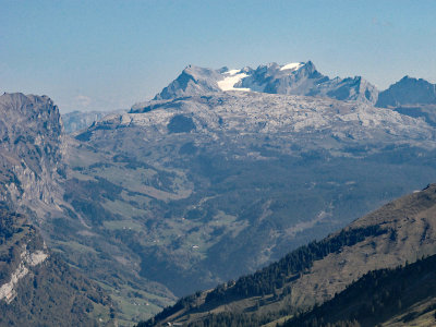 Looking direction East - higher mountains with snow are visible