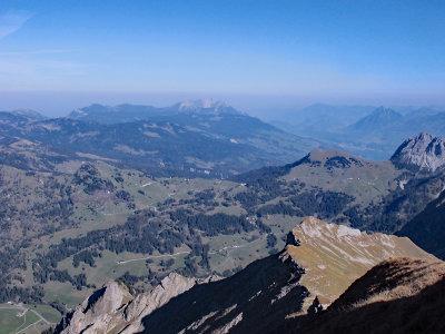 Looking north-east from Brienzer Rothorn mountain top