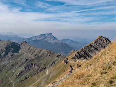 Another view from the top of Brienzer Rothorn across other mountains