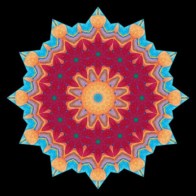 Evolved kaleidoscope created with a picture of an amateur painting